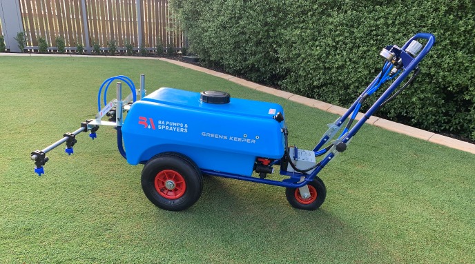 GK75 Greenskeeper sprayer on a well maincured lawn