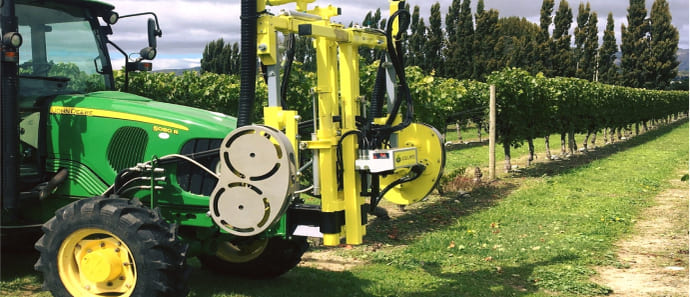 Coolard Defoliator heading into a vine