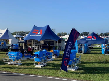 BA Pumps and Sprayers Stand at Field Days