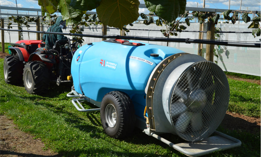 Orchard Sprayer in an orchard