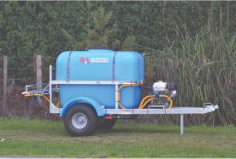 BA Maxi Petrol Powered Sprayer freestanding in a field