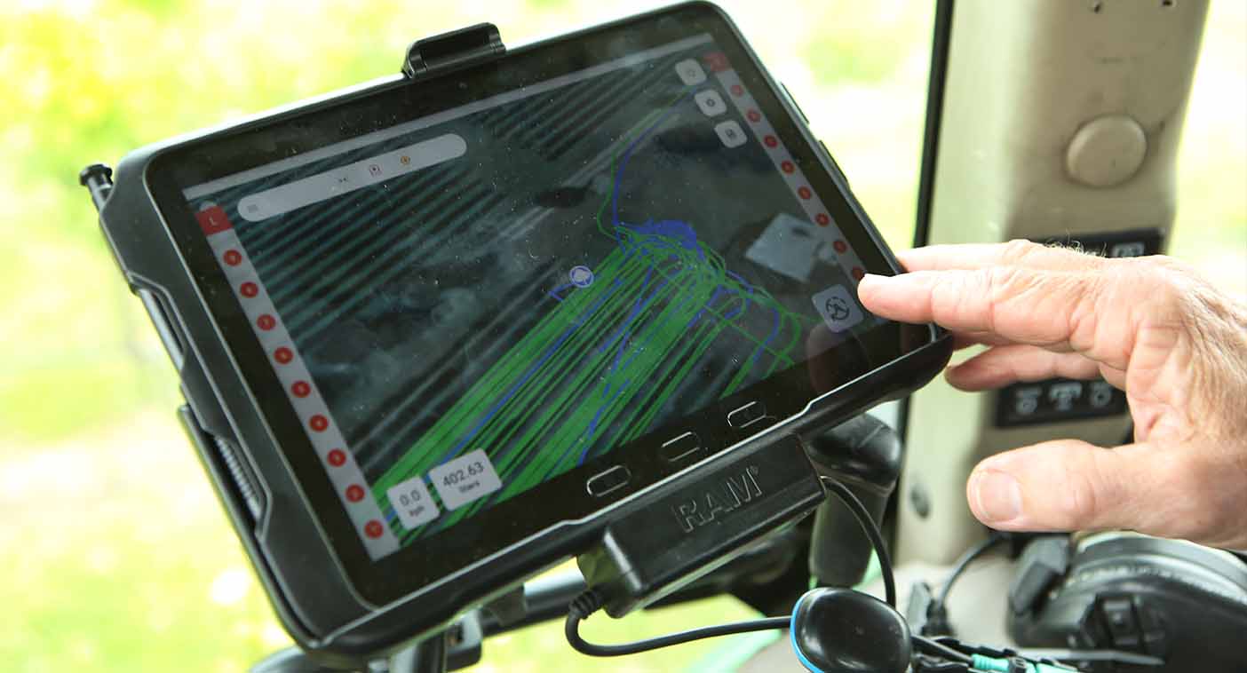 Smart Sprayer in cab data