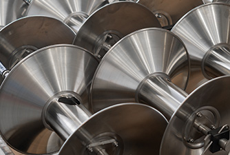 A close up of Stainless Steel Hose Reels