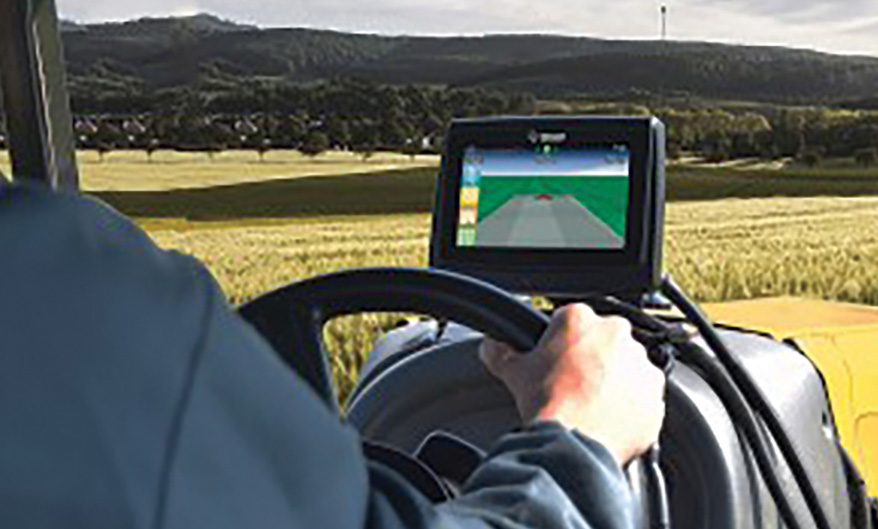 GPS unit on a tractor