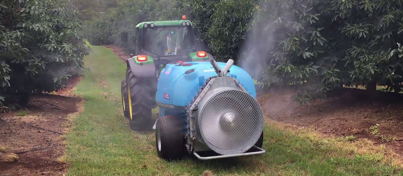 Orchard Sprayer spraying