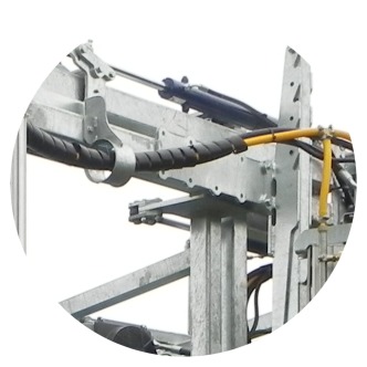 Close up of the Vine Sprayer's double beam