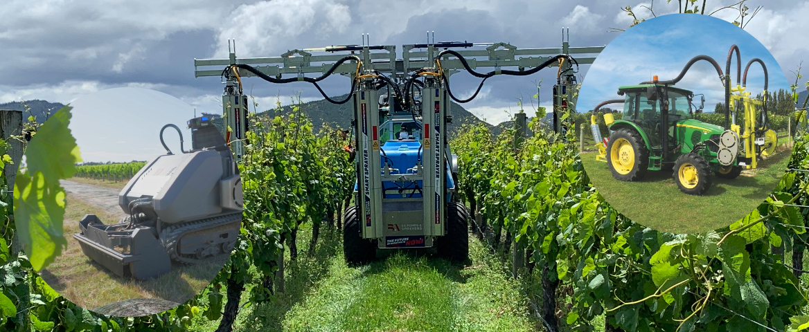 Precision Tech equipment in a vineyard 1168x480