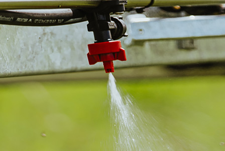 Nozzle spraying